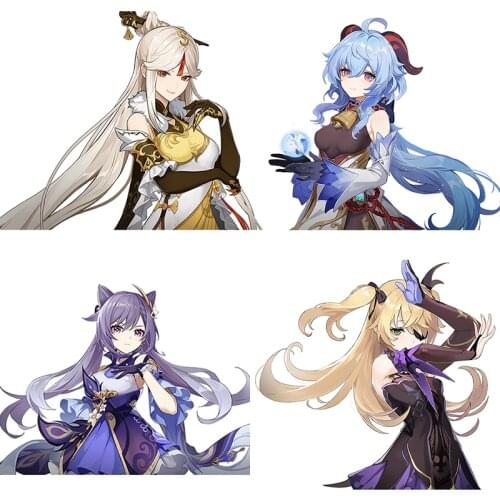 Three Ratels CA32 Genshi Impact game pvc sticker for car bike motorcycle laptop wall sticker for gabinete gamer