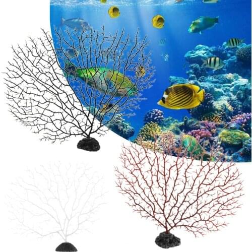 Fishing Fis Tank Landscaping Decor Tree Shape Resin Coral Aquarium Decoration Sea Iron Tree Plastic Coral Aquarium Decor Plants