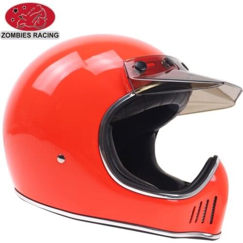 Helmet with Detachable Visor DOT ECE approved Vintage motorbike helmet concept helmet for retro motor