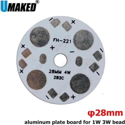 28mm 4W/12W led aluminum plate base board, LED PCB board for downlight, bulb light. heat sink board Free shipping