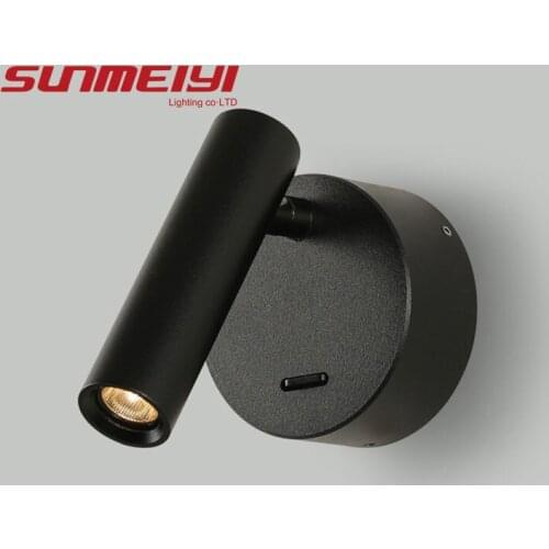 3W LED Angle Adjustable Wall SconceLights Retro Wall Lamp Hotel Guest Room Bed Room Headboard Book Read Light