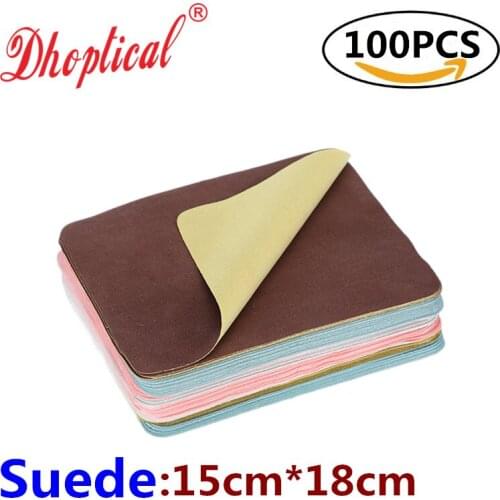 Lens cloth ,eyeglasses /phone cloth double color suede cloth 15CM*18cm 100 PCS manufacture print LOGO wholesale