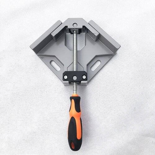 90 Degree Right Angle Clip Clamp Tool Single Handle Aluminum Alloy Corner Clamp Woodworking Frame Clip Right Angle Folder Clamps