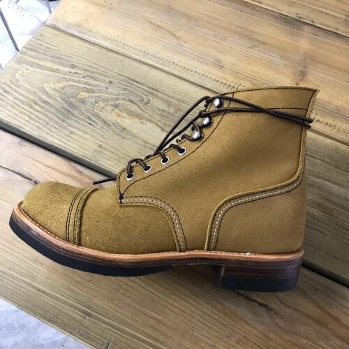 YQ8113 Red Tornado Size 35-49 Super Quality Handmade Genuine Italian Cow Leather Goodyear Welted Boots Custom Made Available