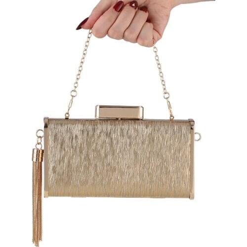 Womens Evening Clutch Bags Retro Sequin Handbag Sparkly Handbag Tassel Chain Purse Cocktail Wedding Party Prom Bag