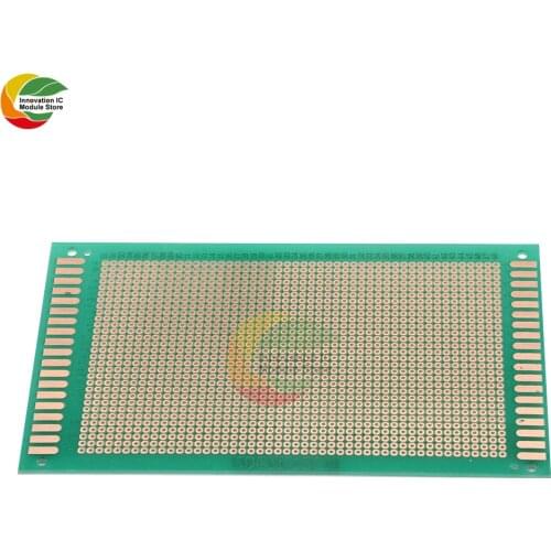 Ziqqucu 1 Piece 9x15cm Single Sided Prototype Universal Printed Circuit Board DIY Soldering Green PCB Board for Arduino