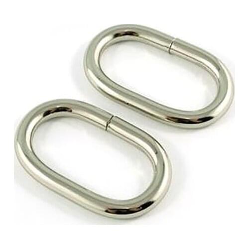 1 1/4'' OVAL Bag Rings, Oval Rings Nickel