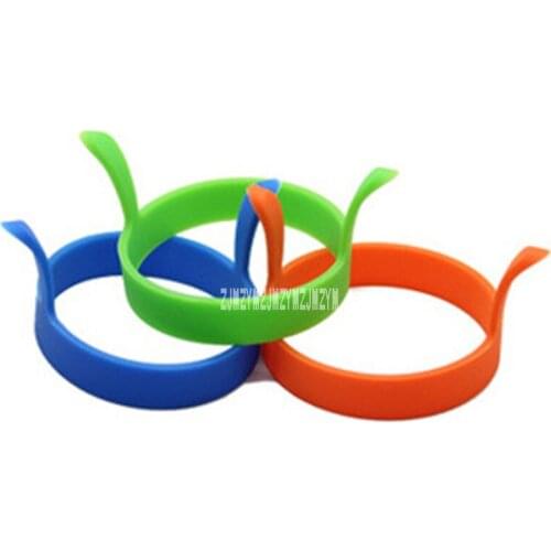 1000pcs/lot New Arrival Fried Eggs Model Food Grade Kitchen Round Silicone Egg Fry Fried Oven Poacher Pancake Ring Mould Tool