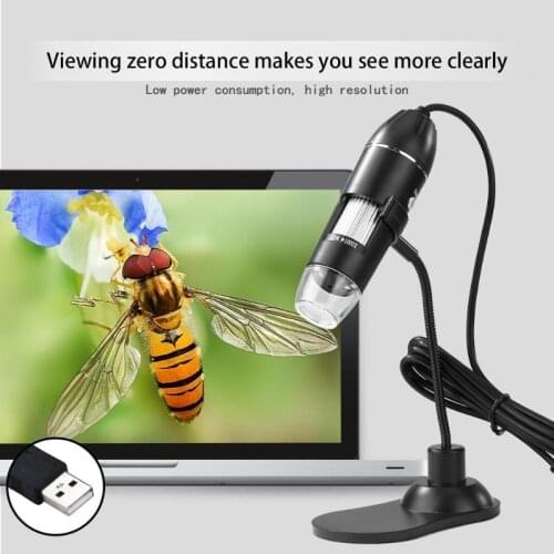 1000X 800X 8 LED 2MP Microscope Handheld Portable Digital MicroscopeMagnifier Electronic Stereo Endoscope Camera + Lift Stand