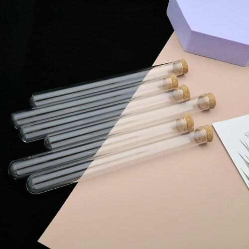 20pcs 15x150mm Clear Glass Round Bottom Test Tubes with Cork Stopper Tubes Containers Sorting Tubes for Experiment