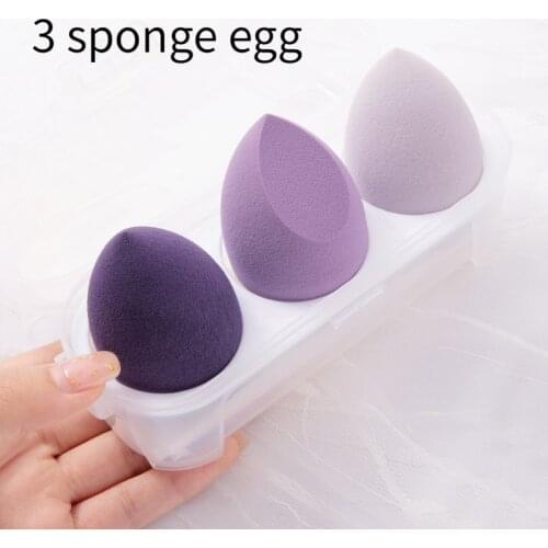 3 /6PCS Set Makeup Sponge Professional Cosmetics Puffs Mixed Face Liquid Foundation BB Cream Soft Water Base Sponge
