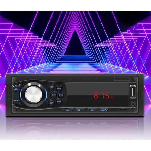 60% HOT SALES !!!1028 Handsfree LED Digital Car MP3 Player Plastic Metal Bluetooth AUX TF Card U Disk Head Unit Receiver for 12V