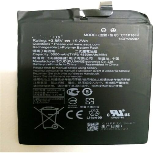 NEW Original Real 4850/5000mAh C11P1614 Battery For Asus Zenfone Pegasus 3s Max ZC521TL X00GD with repair tools