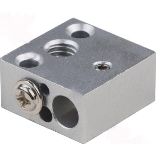 3D printer accessories all metal CR10 hot end heating block aluminum alloy sandblasting oxidation treatment 20*20*10