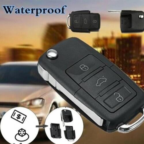 New 3 Button Flip Folding Remote Key Fob Shell Case Replacement for KIA Rondo Sportage Soul Rio Car Key Cover High Quality
