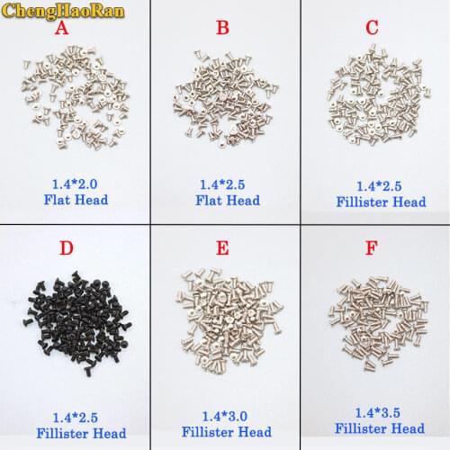 ChengHaoRan 1bag 1.4 series Full Set Screws for Antroid phone Smart phone chinese phone 1.4X2.0 2.5 3.0 3.5