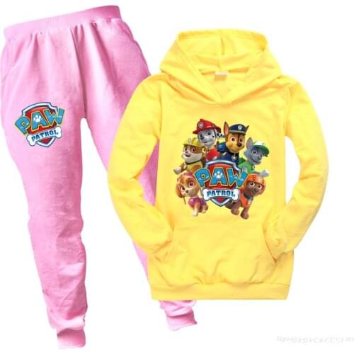 PAW PATROL Children Spring Autumn Leisure Clothes Boys Girls Hoodies Sweat Sets Baby Print Christmas Costume