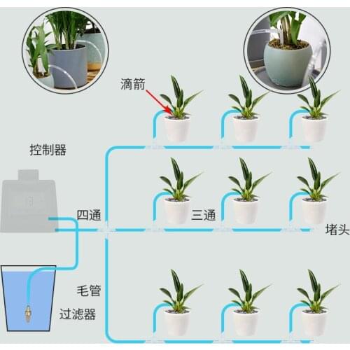 Indoor Exclusive Automatic Watering Watering Artifact Drip Irrigation System Accessories-without Controller