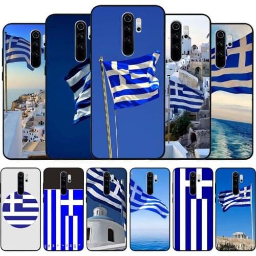 Greece greek national black Silicone Phone Case For Redmi note 9 8 7 Pro S 8T 7A Cover