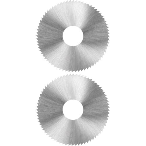 HSS Saw Blade, 80mm 72Tooth Circular Cutting Wheel 0.5 0.6 0.7 0.8 0.9 1.0 1.1 1.2 1.3 1.4mm Thick w 22mm Arbor - Pack of 2