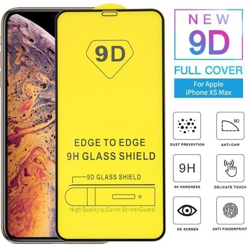 25 PCS 9D Full Glue Curved Tempered Glass For iPhone 11 Pro Full Screen Protector Glass For iPhone XSMAX XR 78 PLUS