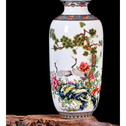 Jingdezhen Ceramic Vase Vintage Chinese Style Animal Vase Fine Smooth Surface Home Decoration Furnishing Articles