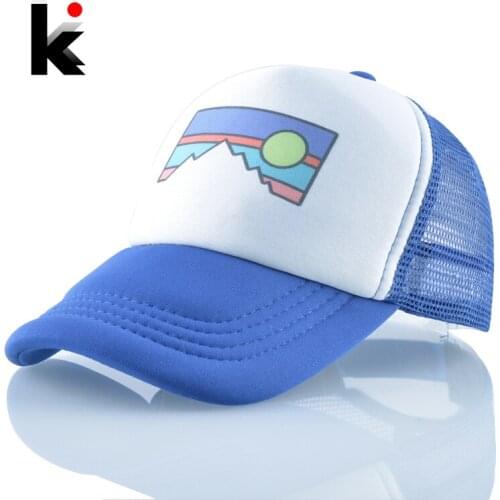 Summer Mesh Baseball Cap For Boys And Girls Lovely Colorful Printing Snapback Hat Kids Outdoor Children Breathable Visor Hats