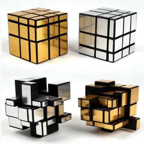 Magic Mirror Cube 3x3x3 Gold Silver Neo Professional Speed Cubes Puzzles Speedcube Educational Toys For Children Adults Gifts