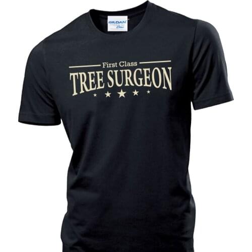 Homme brand clothing for men First Class Tree Surgeon chain saw surgery harness Design Men T-Shirt Short Sleeve Brand T shirt