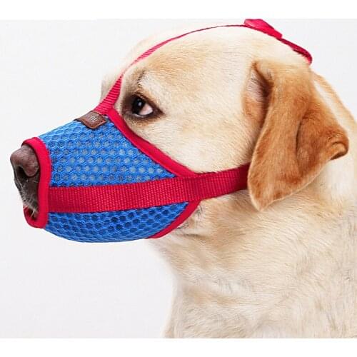 Pet Mouth Cover Air Mesh Dog Muzzle for Anti-Biting Anti-Barking Licking