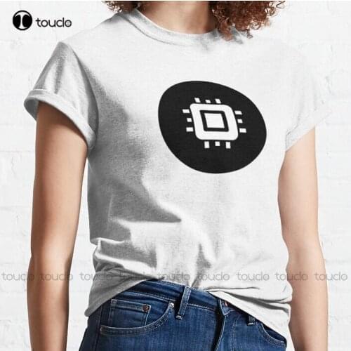 New Electronic Chip Icon Classic T-Shirt Mens T Shirts Cotton S-5Xl