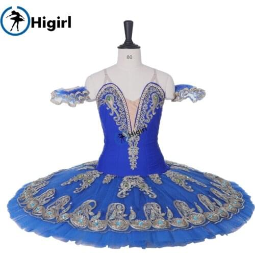Adults Professional Ballet Blue Bird Tutus With Gold Raymanda Professional Ballet Costume Performance Tutu BT9163