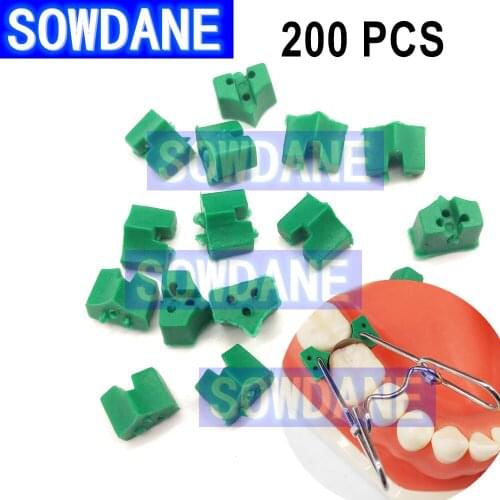 200pcs Dentist Materials Dental Orthodontic Add-On Autoclavable Silicon Rubber Elastic Wedge Wedges Dental Material Oral Care