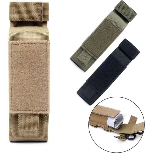 Molle Tactical Scissors Bag Tourniquet Holder Waist Bag Hunting Military Accessories Flashlight Holster Bag
