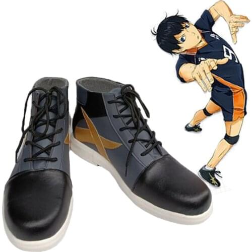 Unisex Anime Cos Haikyuu!! Tobio Kageyama Cosplay Costumes Shoes Boots Custom Made