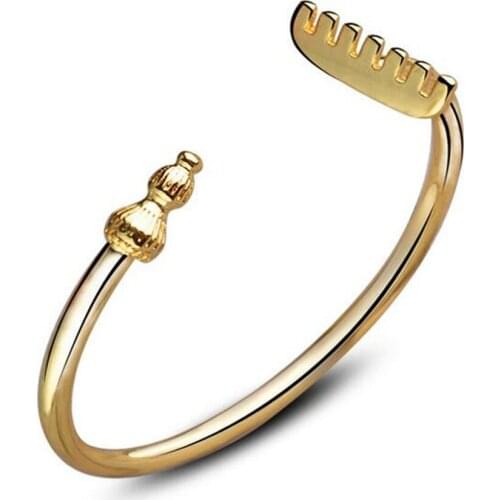 WQQCR Womens Fashion Bracelet and Bangle Summer Style Weapon Opening Lady 18 Gold Pop Fashion Bracelet Jewelry