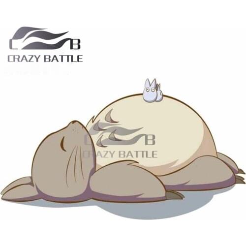 Crazy Battle 13 x 7.6cm for My Neighbor Totoro Funny Car Sticker Suitable For Any Flat And Smooth Clean Surface Decal Vinyl