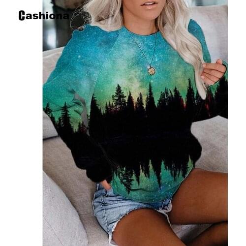 Plus size 3xl Women Elegant Leisure Casual T shirt Long Sleeve 3D Print Womens Top Vintage 2020 Autumn Tees shirt Femme Clothes