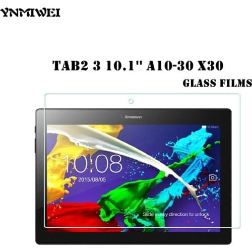 3 Piece Tab2 A10-30 Tempered Glass Protect films For Lenovo TAB 2 A10-70 X30 X30F X30M Glass Screen Protectors tab3 10.1 x70f