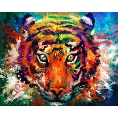 Beibehang Custom art graffiti color tiger photo wallpaper decorative mural background wallpaper for walls 3 d 3d wallpaper