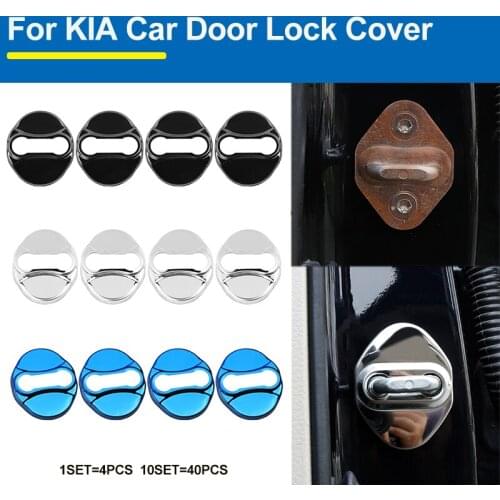 4pcs 40pcs Car Decoration Car Door Lock Covers Protecting Accessory For Rio Ceed Sportage Soul Cerato K2 k3 k5 Sorento Ven