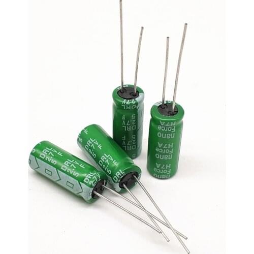 5pcs DRL 2.7V 5.0F High Current Toy Power Supply 2.7V5F 8MM*20MM Driving recorder capacitor 2.7V 5F