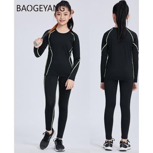 Kids running sports set 2020 sport suit Boy girl jogging basketball sports underwear gym clothes baseball training clothes