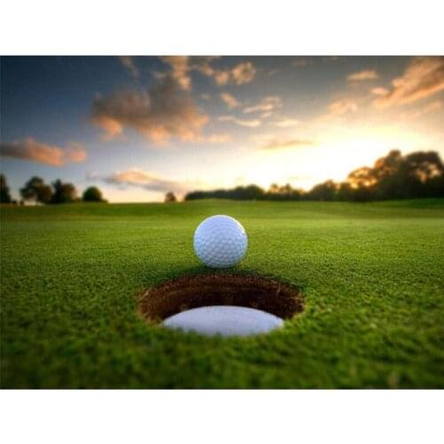 DIY Painting By Numbers Golf Scenery Frame Oil Coloring By Numbers Wall Art Canvas Picture Hand Painted Home Decoration Gift