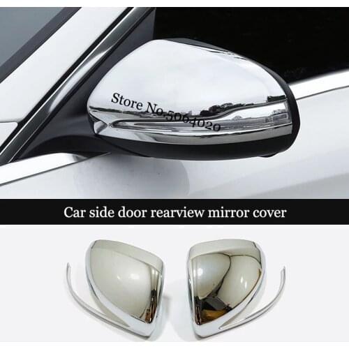 For Mercedes Benz B C E S GLB GLC Class W205 W213 LHD ABS Car Side Door Rearview Turning Mirror Cover Trim accessories 2pcs