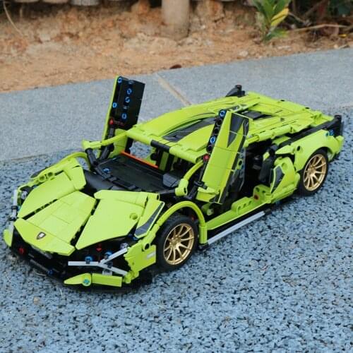Technic super car Creative Technology Model Series Small particles assembled childrens educational toy building block car
