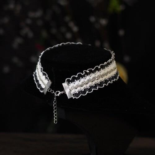 Elegant Bridal Neck Strap Lace Shiny Rhinestone Chain Neckwear for Wedding Travel Studio Photo Daily Life JL002