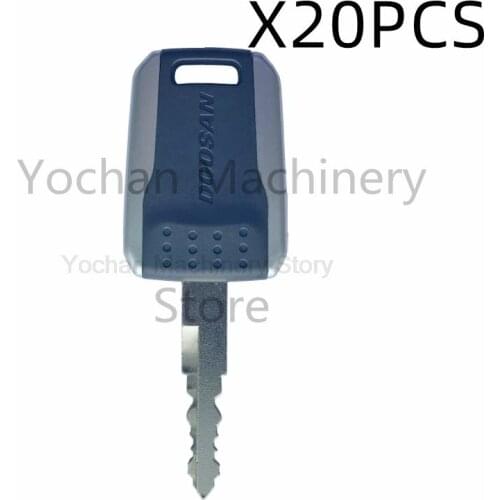 K1009605 20 Pcs Heavy Equipment Ignition Key F900 For Daewoo Doosan Bobcat E80 Excavator Start Switch Door Lock