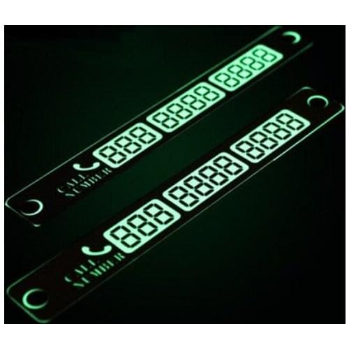 Temporary Parking Card Luminous Phone Number Card Plate For UAZ 31512 3153 3159 3162 Simbir 469 Hunter Patriot