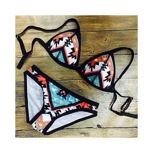 2019 Newest Fashion Hot Sexy Charming Wholesale Women Sexy Bikini Set Bandage Swimwear Triangle Bathing Suit Push-up Swimsuits